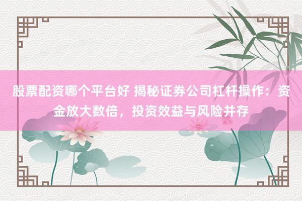 股票配资哪个平台好 揭秘证券公司杠杆操作：资金放大数倍，投资效益与风险并存
