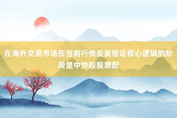 在海外交易市场在当前行情反复验证核心逻辑的阶段里中炒股股票配