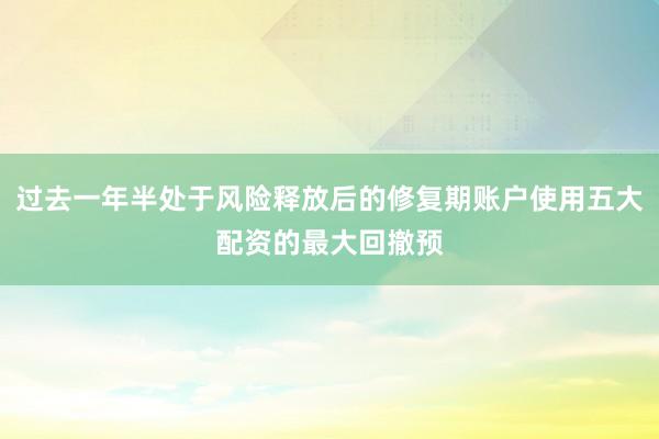 过去一年半处于风险释放后的修复期账户使用五大配资的最大回撤预