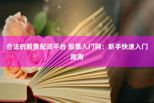 合法的股票配资平台 股票入门网：新手快速入门指南